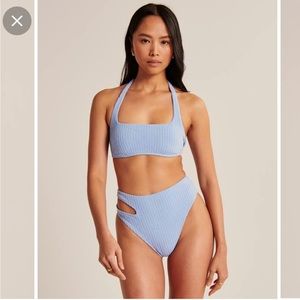 ❤️Black high waisted cut out swim bottom